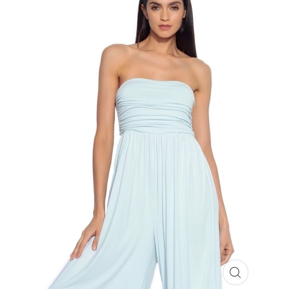 Susana Monaco strapless jumper ice blue size large - Picture 3 of 6